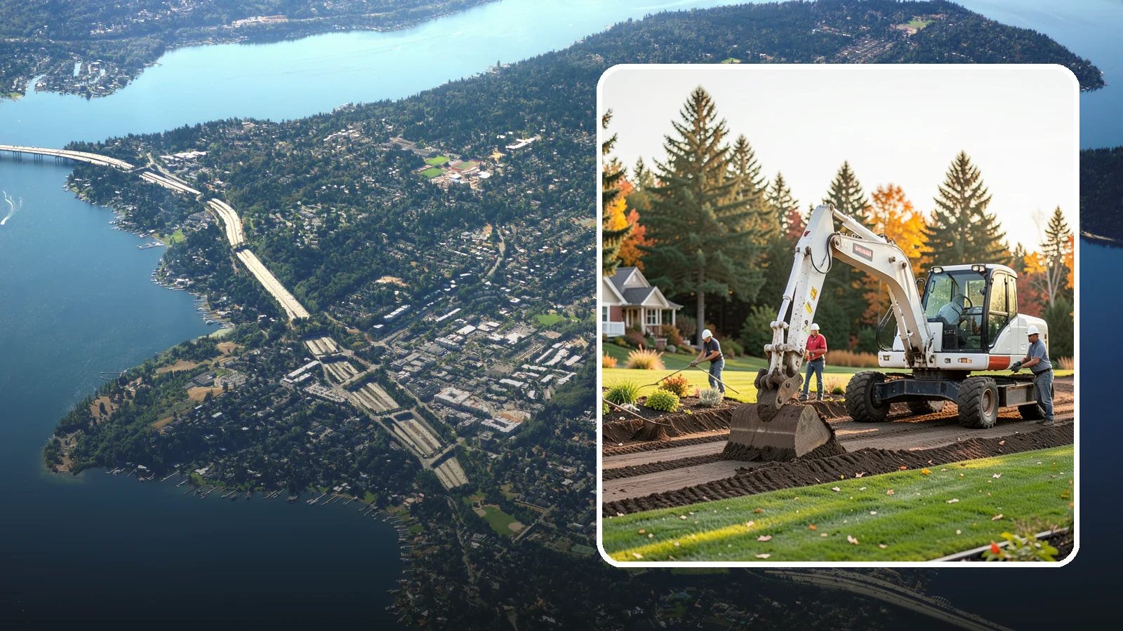 Land Clearing in Mercer Island, King County, WA - Complete land clearing that removes brush, trees, and debris to prepare your property for its next use.
