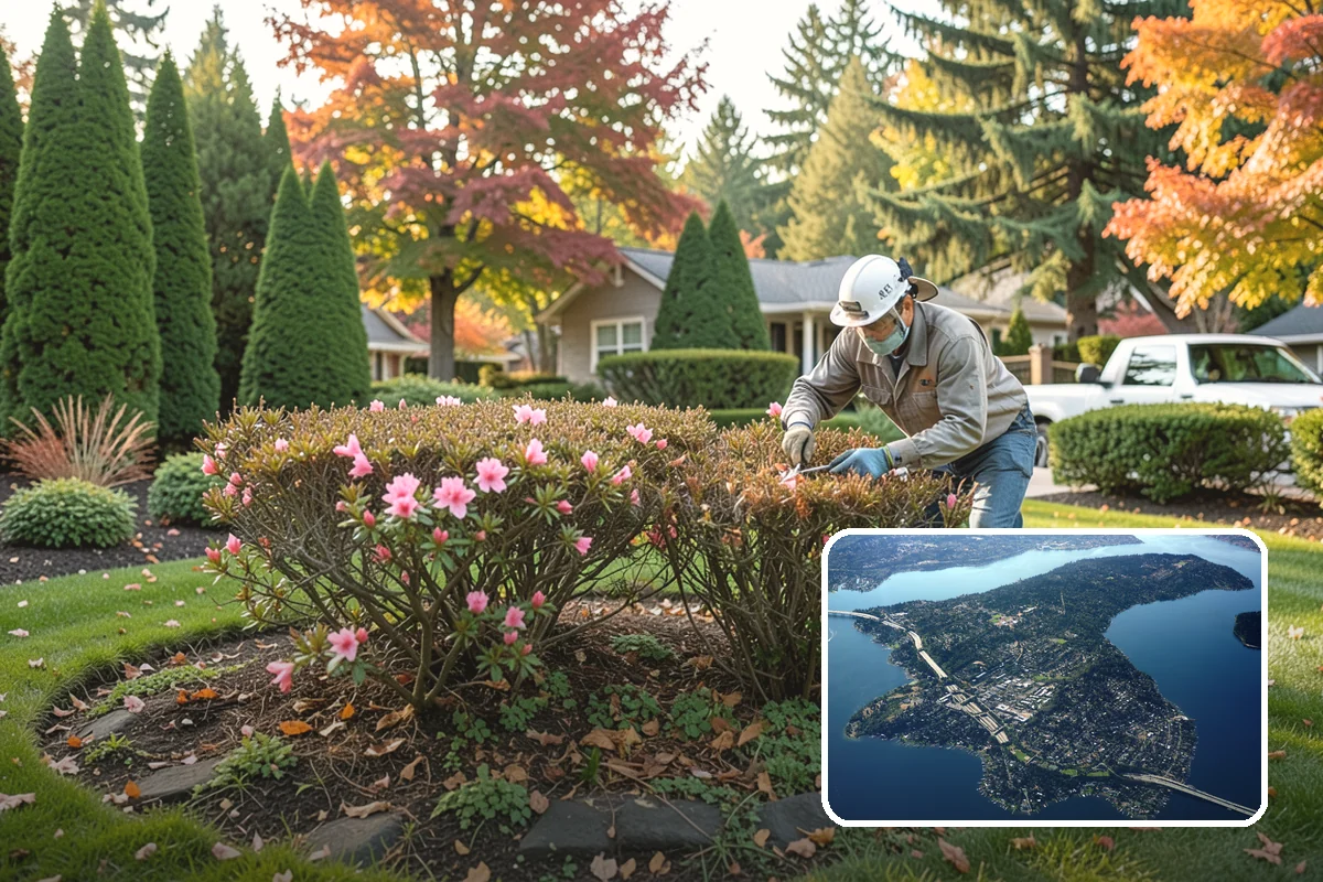 Land Clearing in Mercer Island, King County, WA - Removes brush, trees, and debris
