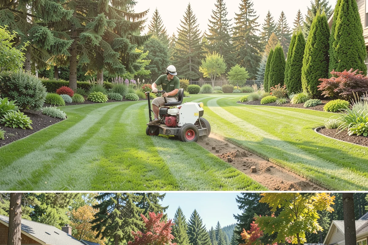 Land Clearing in Orting, Pierce County, WA - Best done in drier conditions.