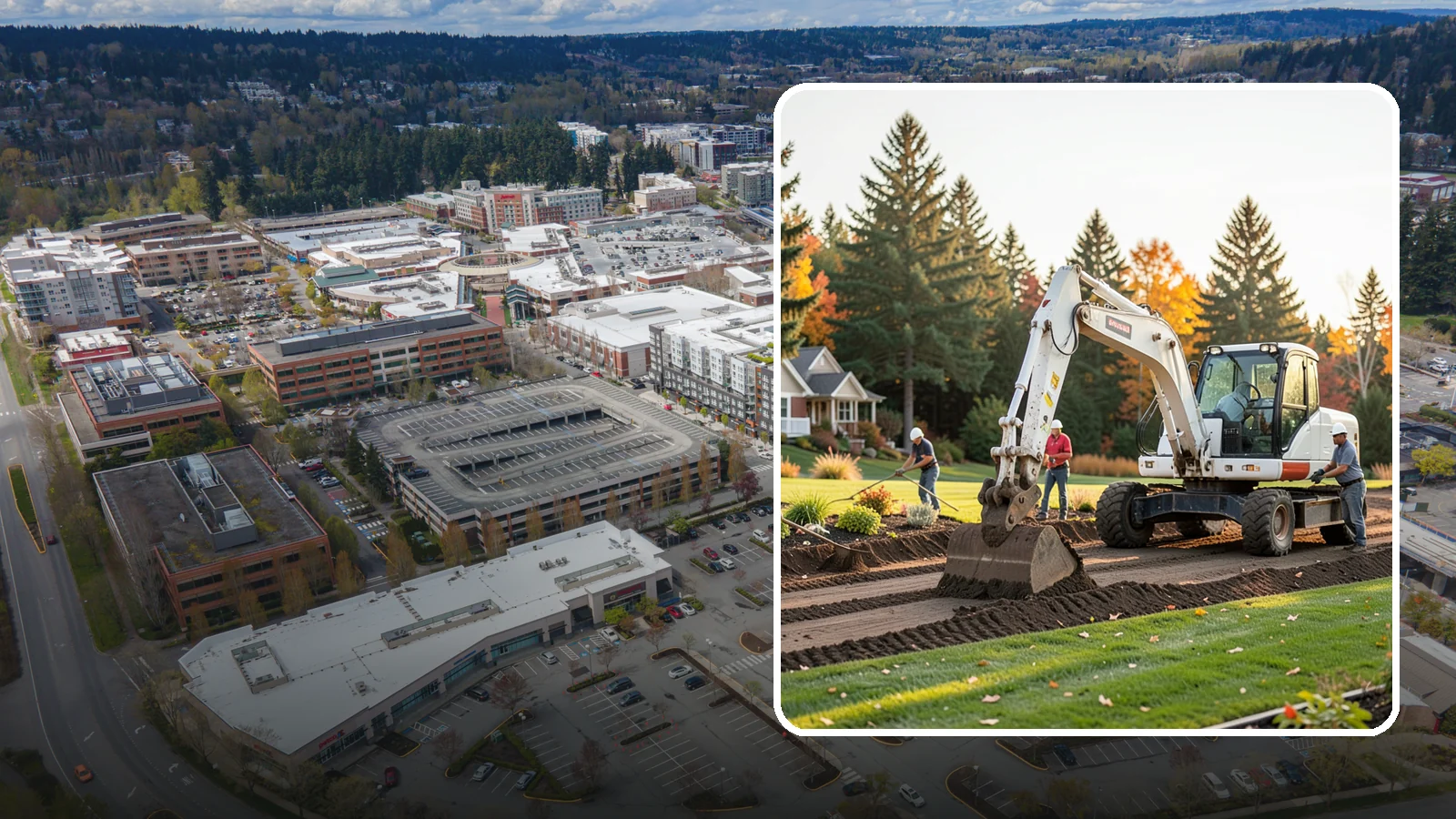 Land Clearing in Redmond, King County, WA - Complete land clearing that removes brush, trees, and debris to prepare your property for its next use.