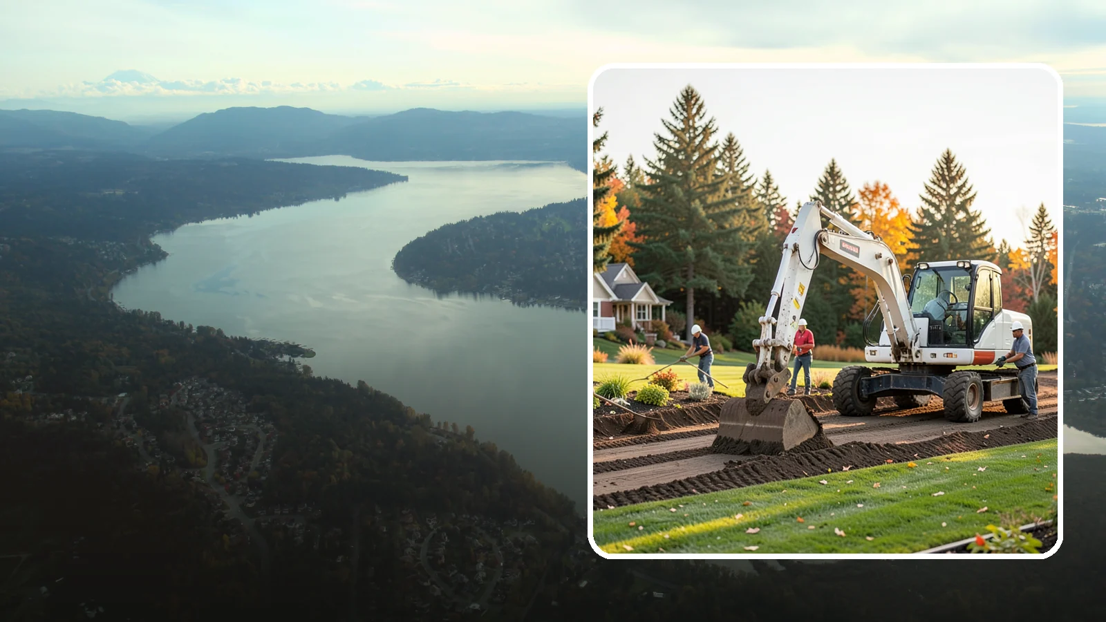 Land Clearing in Sammamish, King County, WA - Complete land clearing that removes brush, trees, and debris to prepare your property for its next use.