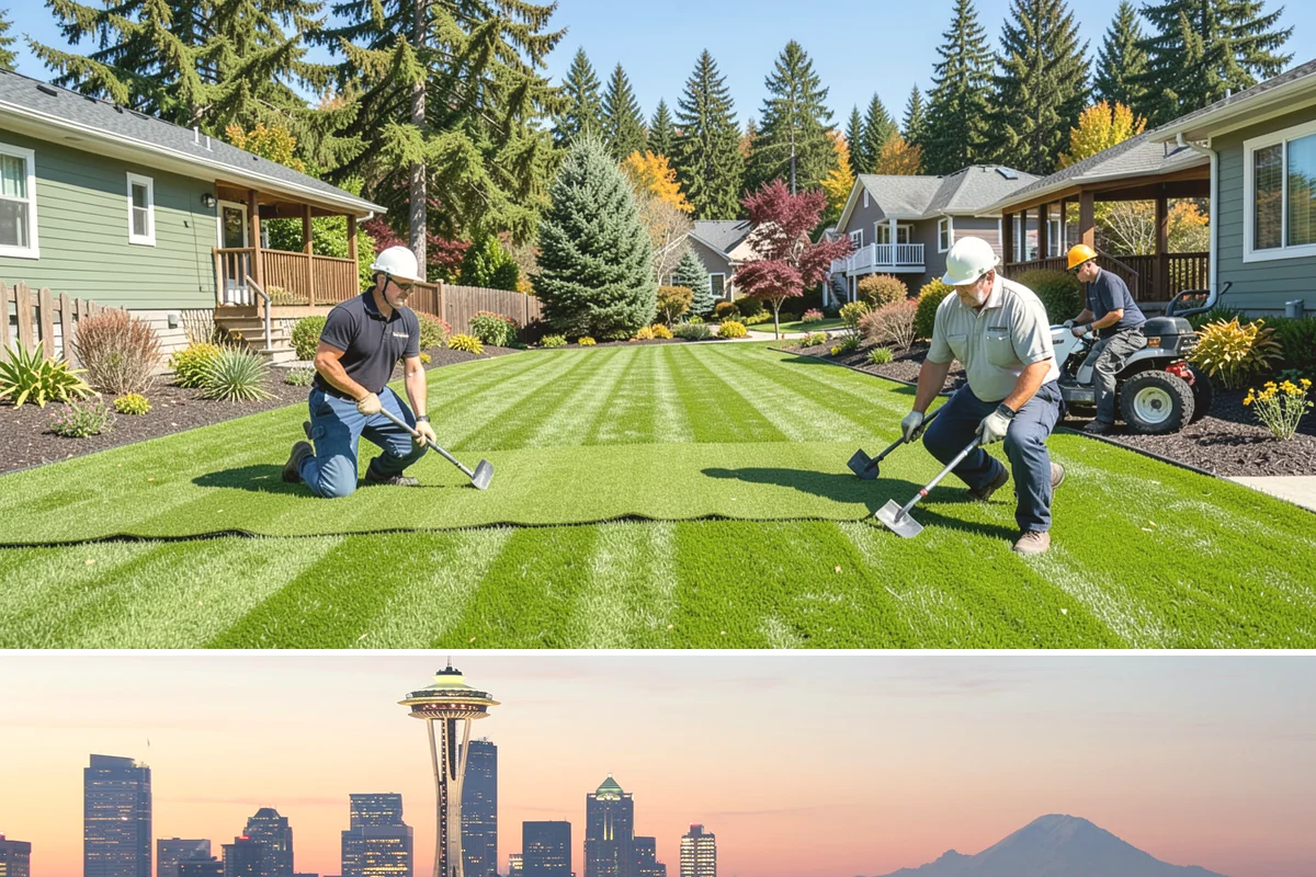 Land Clearing in Seattle, King County, WA - Best done in drier conditions.