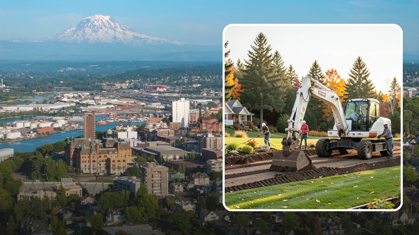 Land Clearing in Tacoma, Pierce County, WA - Complete land clearing that removes brush, trees, and debris to prepare your property for its next use.