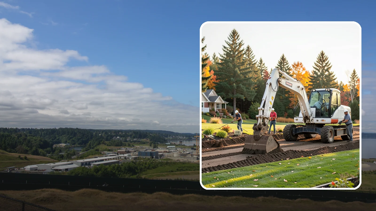 Land Clearing in University Place, Pierce County, WA - Complete land clearing that removes brush, trees, and debris to prepare your property for its next use.