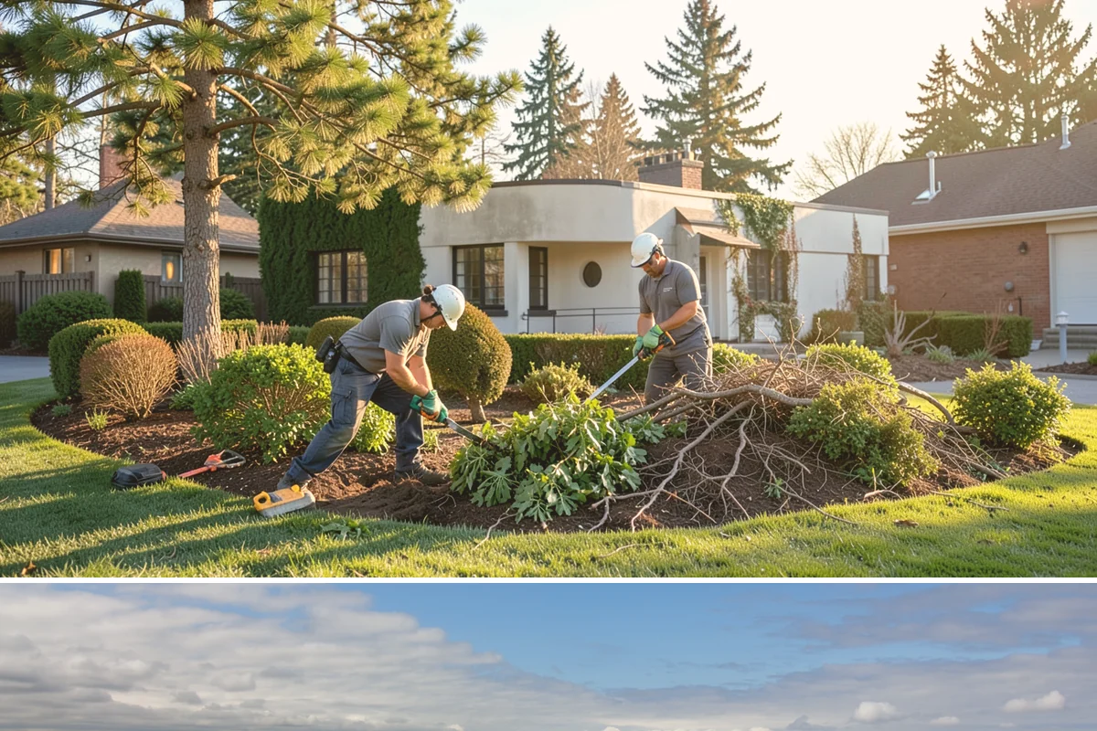 Land Clearing in University Place, Pierce County, WA - Best done in drier conditions.
