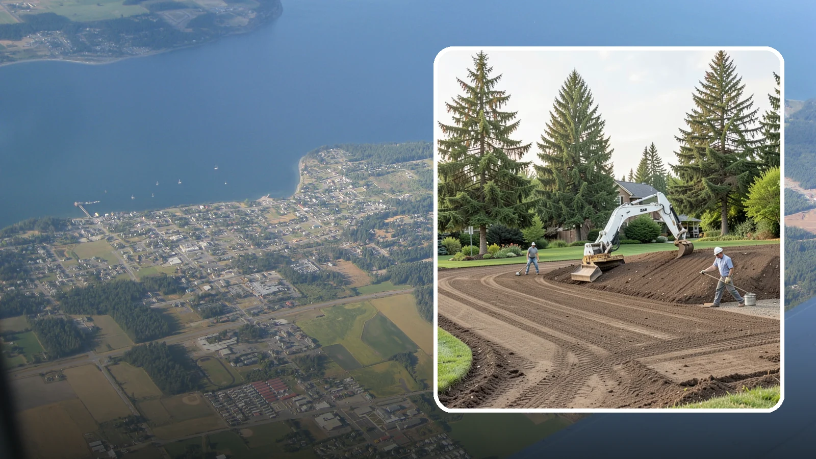 Land Grading in Coupeville, Island County, WA - Professional grading that shapes your land for proper drainage, level building surfaces, and a usable yard.