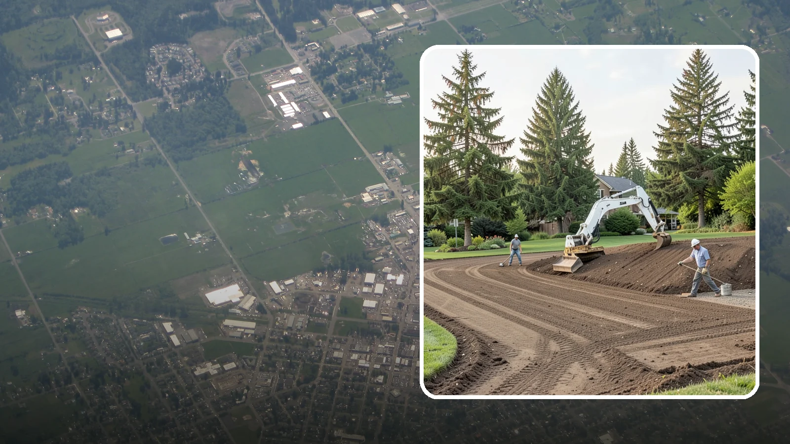 Land Grading in Enumclaw, King County, WA - Professional grading that shapes your land for proper drainage, level building surfaces, and a usable yard.