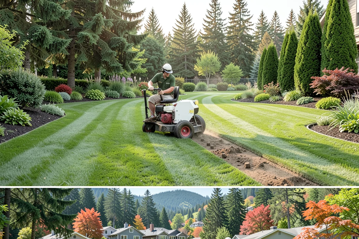 Land Grading in Fircrest, Pierce County, WA - Best done in drier conditions.