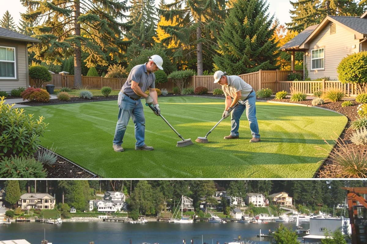 Land Grading in Gig Harbor, Pierce County, WA - Best done in drier conditions.