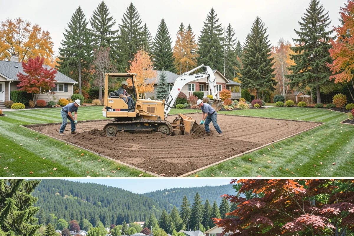 Land Grading in Index, Snohomish County, WA - Best done in drier conditions.