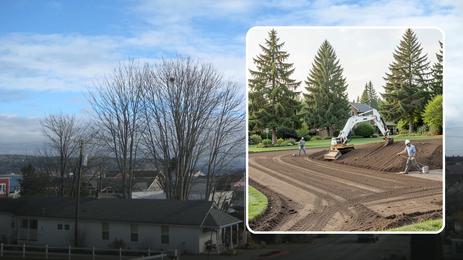 Land Grading in Langley, Island County, WA - Professional grading that shapes your land for proper drainage, level building surfaces, and a usable yard.