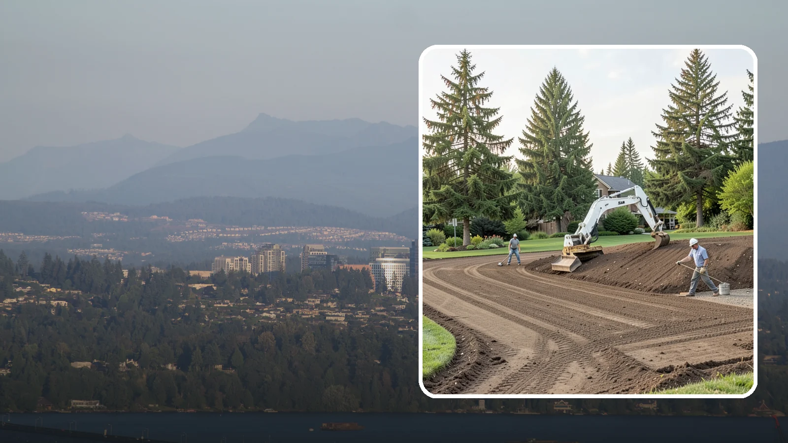 Land Grading in Medina, King County, WA - Professional grading that shapes your land for proper drainage, level building surfaces, and a usable yard.