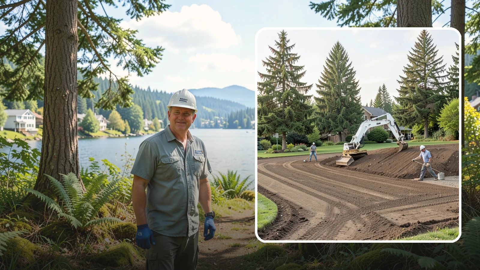 Land Grading in Milton, King County, WA - Professional grading that shapes your land for proper drainage, level building surfaces, and a usable yard.