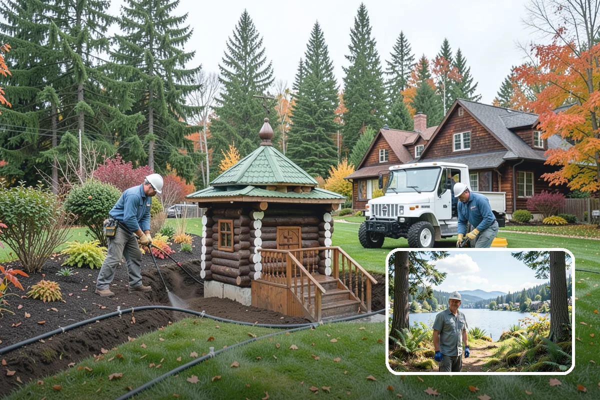Land Grading in Milton, King County, WA - Proper drainage away from structures