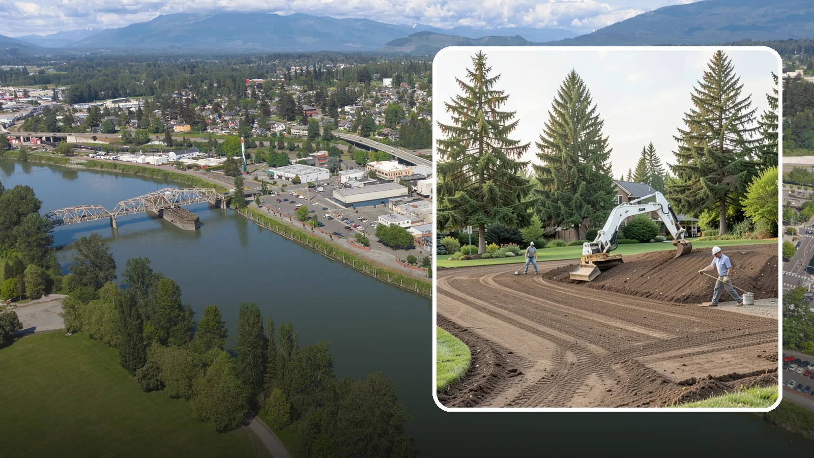 Land Grading in Mount Vernon, Skagit County, WA - Professional grading that shapes your land for proper drainage, level building surfaces, and a usable yard.
