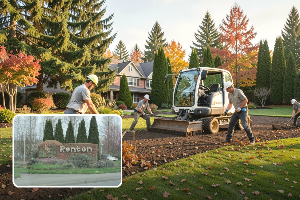 Land Grading in Renton, King County, WA - Proper drainage away from structures