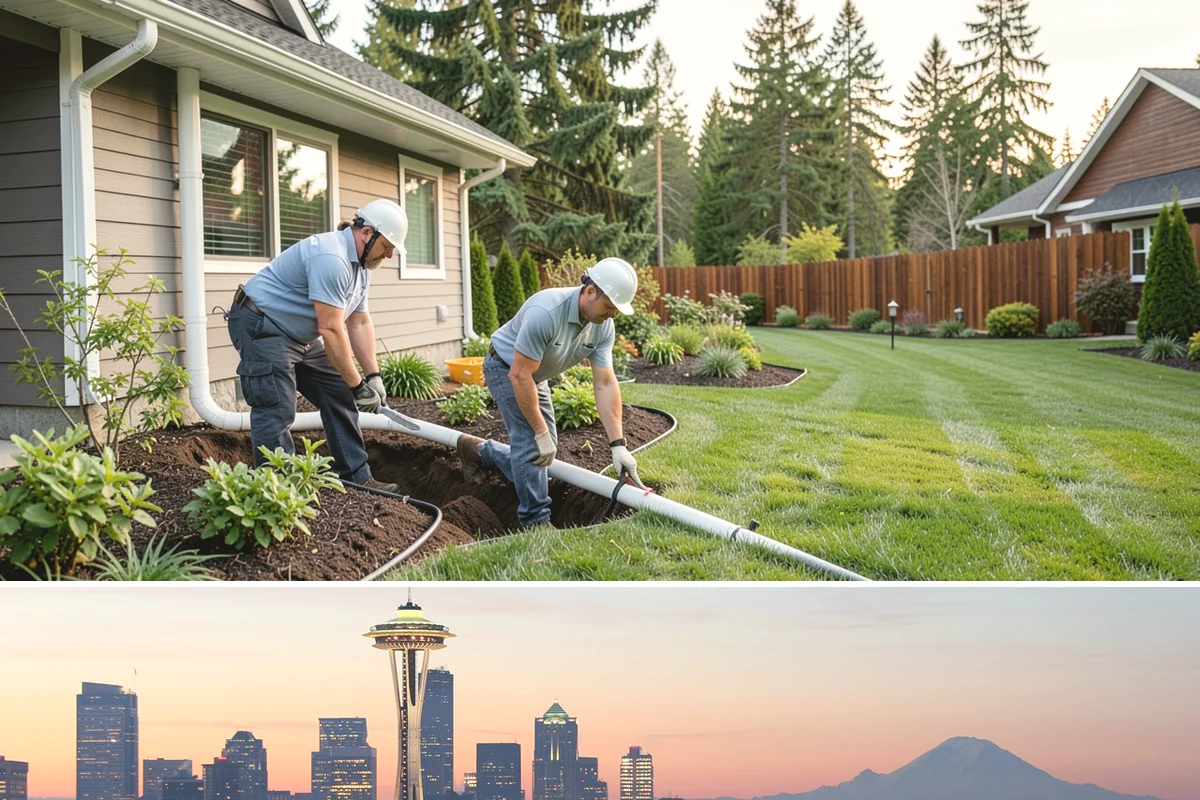 Land Grading in Seattle, King County, WA - Best done in drier conditions.