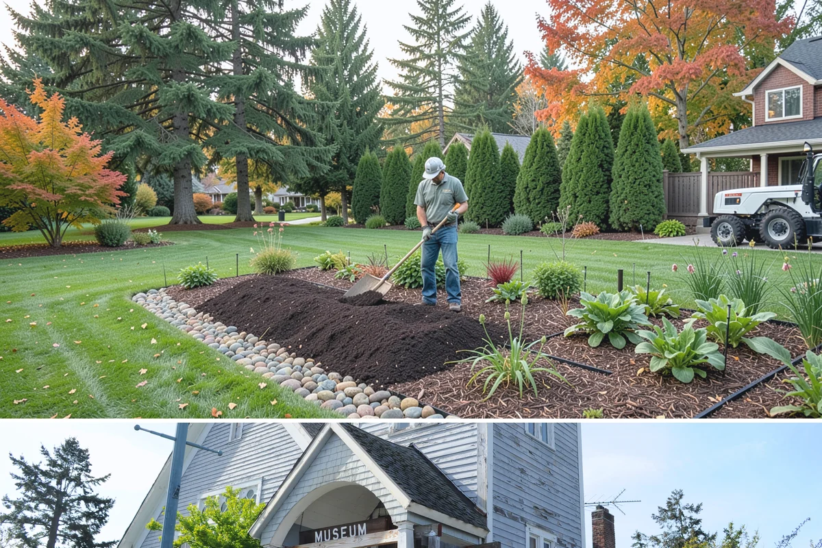 Land Grading in Steilacoom, Pierce County, WA - Best done in drier conditions.