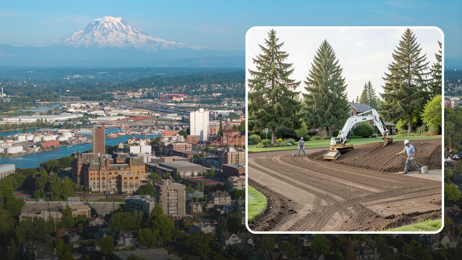 Land Grading in Tacoma, Pierce County, WA - Professional grading that shapes your land for proper drainage, level building surfaces, and a usable yard.