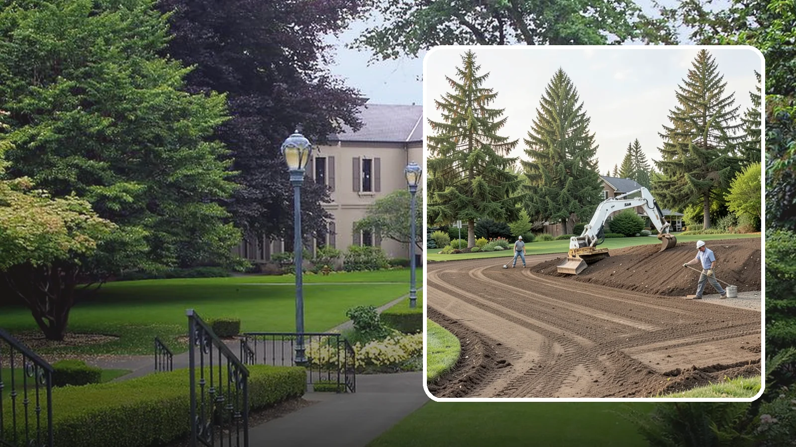 Land Grading in Woodinville, King County, WA - Professional grading that shapes your land for proper drainage, level building surfaces, and a usable yard.