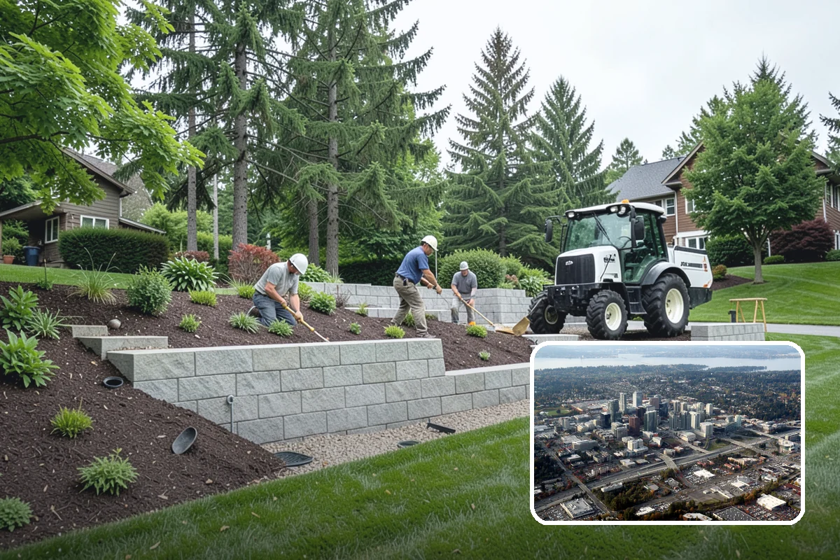 Land Leveling in Bellevue, King County, WA - Smooth, usable, level ground