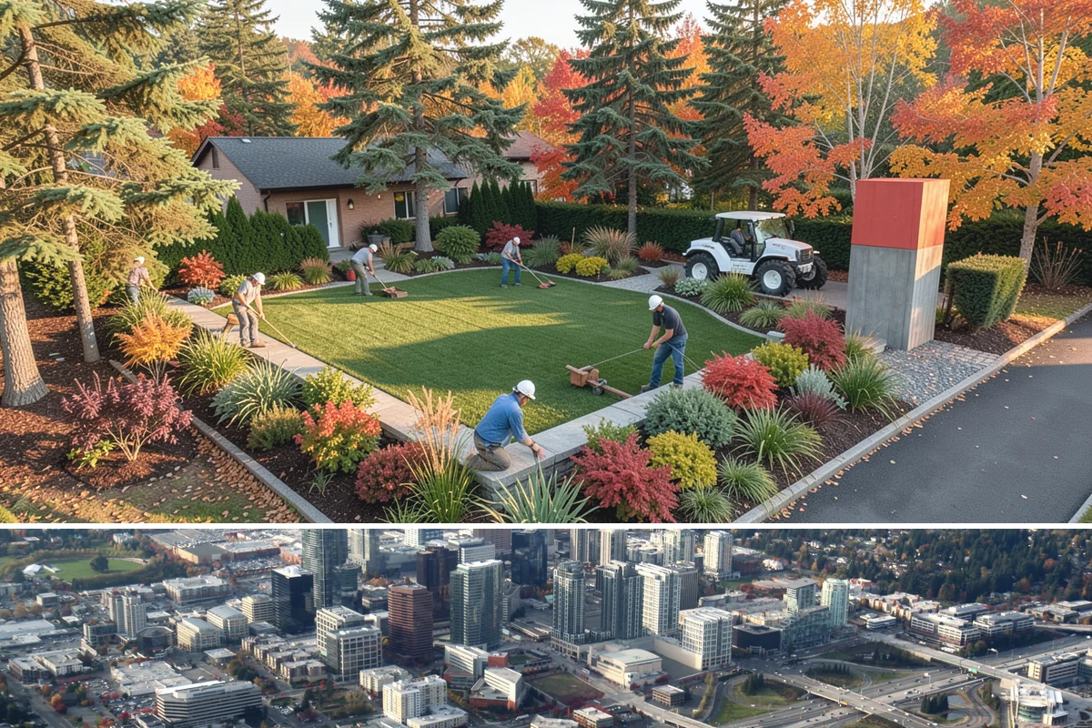 Land Leveling in Bellevue, King County, WA - Best done in drier conditions.