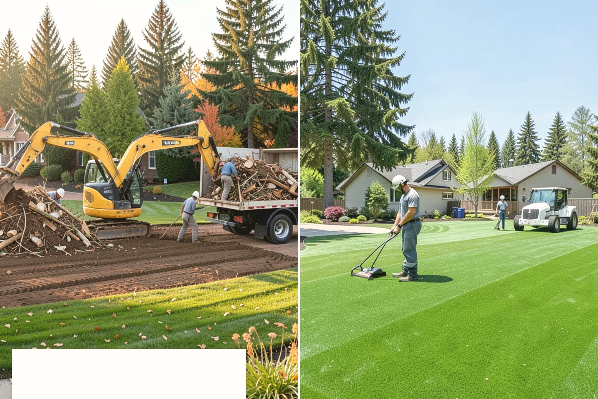 Land Leveling in Carbonado, Pierce County, WA - Survey the area and target level