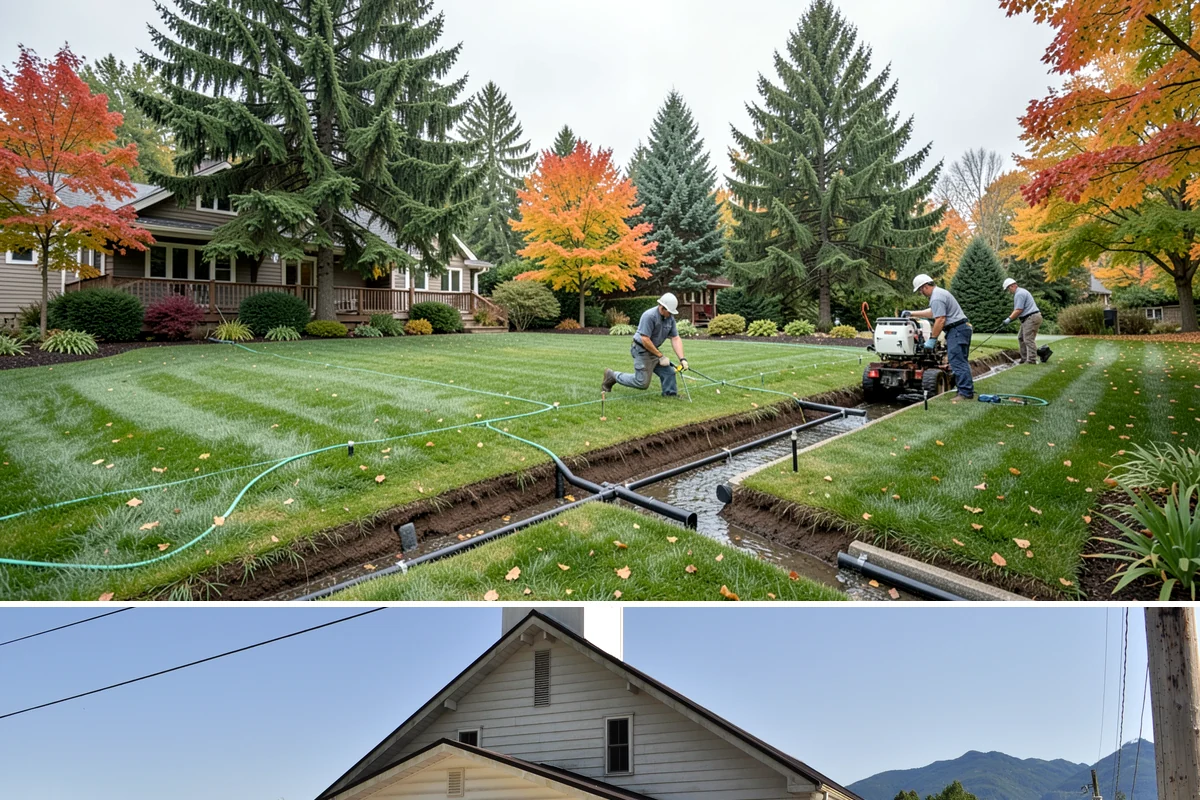 Land Leveling in Concrete, Skagit County, WA - Best done in drier conditions.