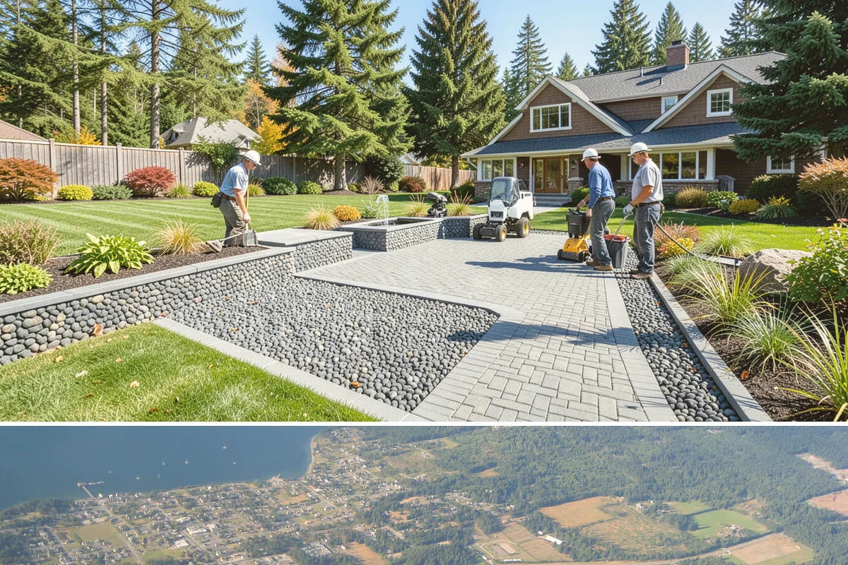 Land Leveling in Coupeville, Island County, WA - Best done in drier conditions.