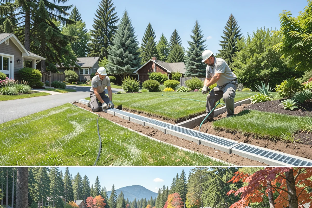 Land Leveling in Covington, King County, WA - Best done in drier conditions.