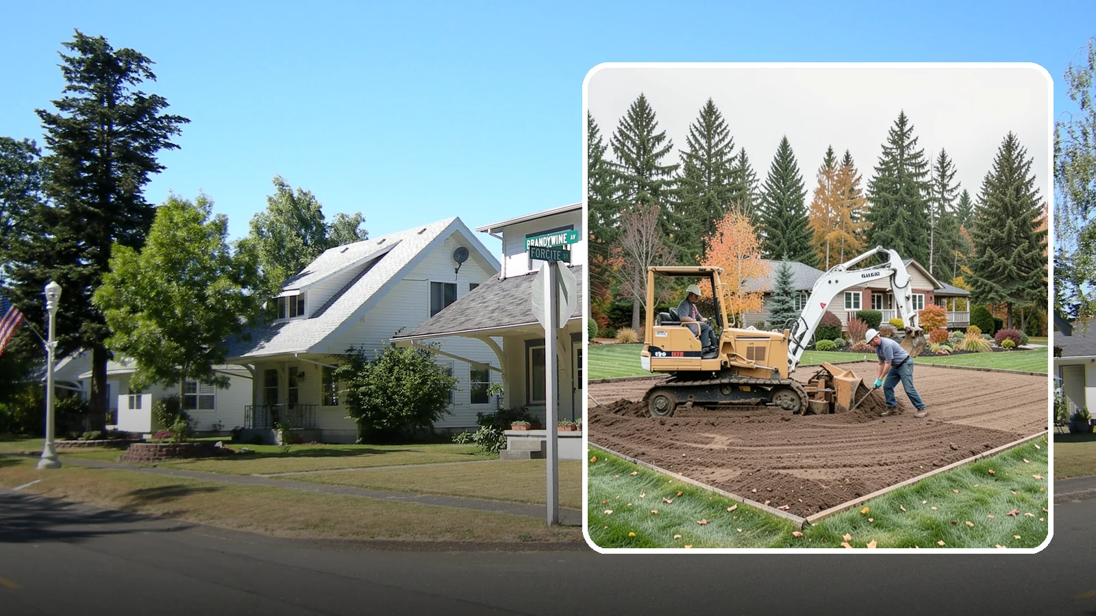 Land Leveling in DuPont, Pierce County, WA - Land leveling that flattens uneven ground into smooth, usable, level surfaces for lawns, play, and building.