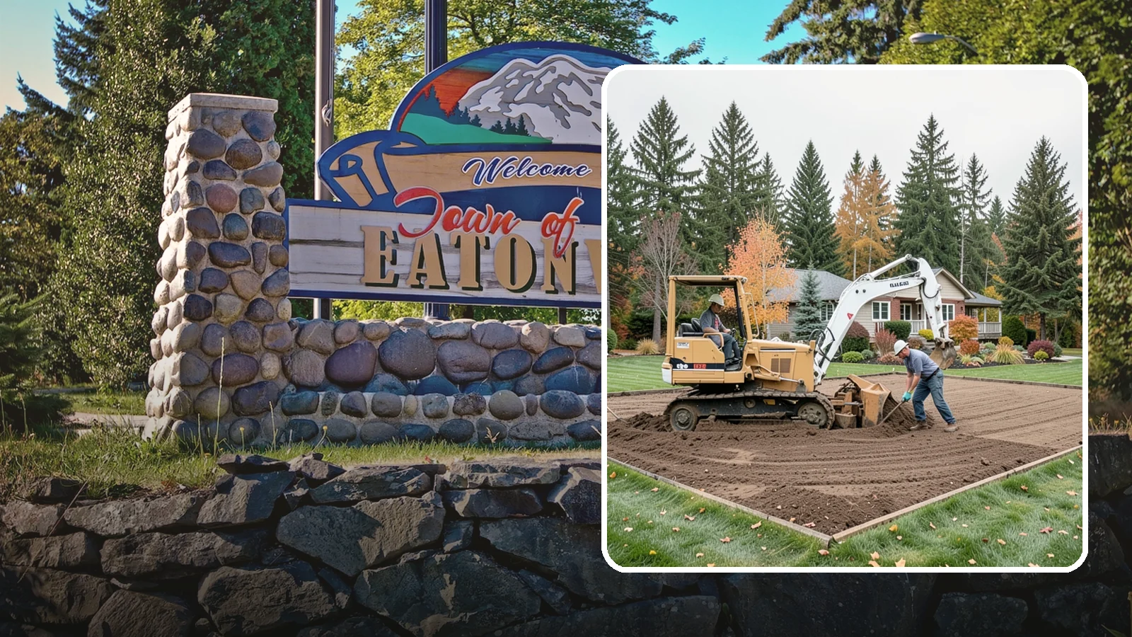 Land Leveling in Eatonville, Pierce County, WA - Land leveling that flattens uneven ground into smooth, usable, level surfaces for lawns, play, and building.