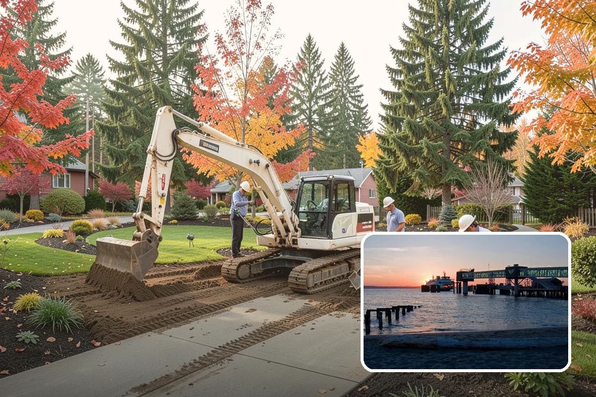Land Leveling in Edmonds, Snohomish County, WA - Smooth, usable, level ground