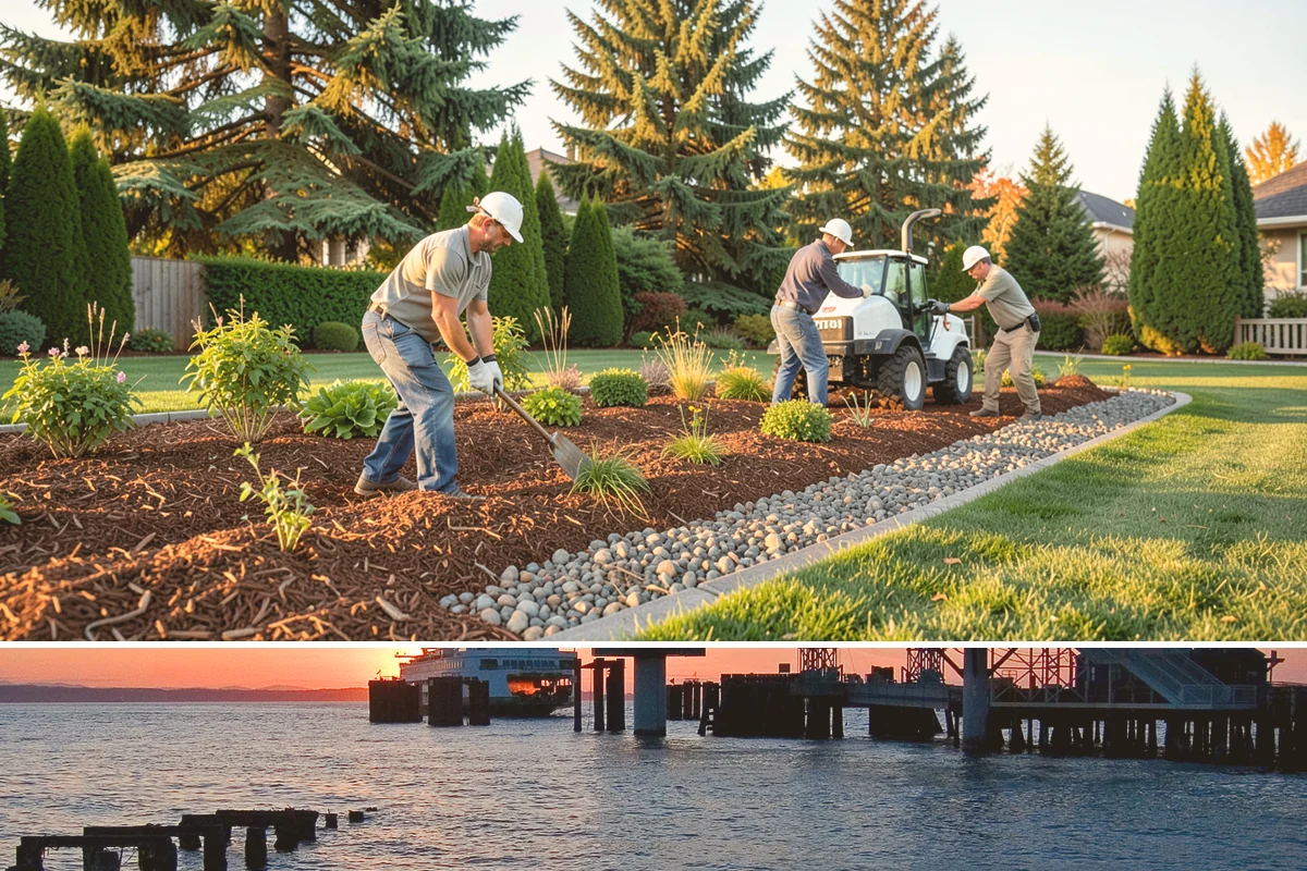Land Leveling in Edmonds, Snohomish County, WA - Best done in drier conditions.