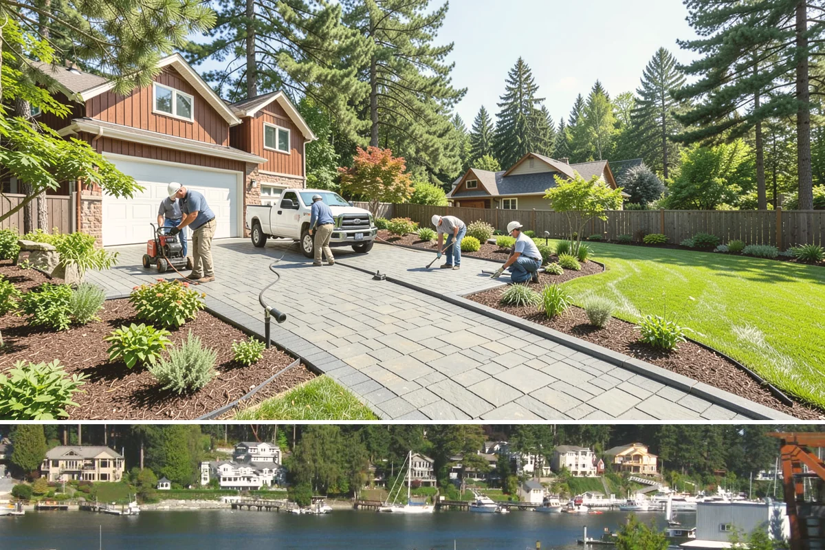 Land Leveling in Gig Harbor, Pierce County, WA - Best done in drier conditions.