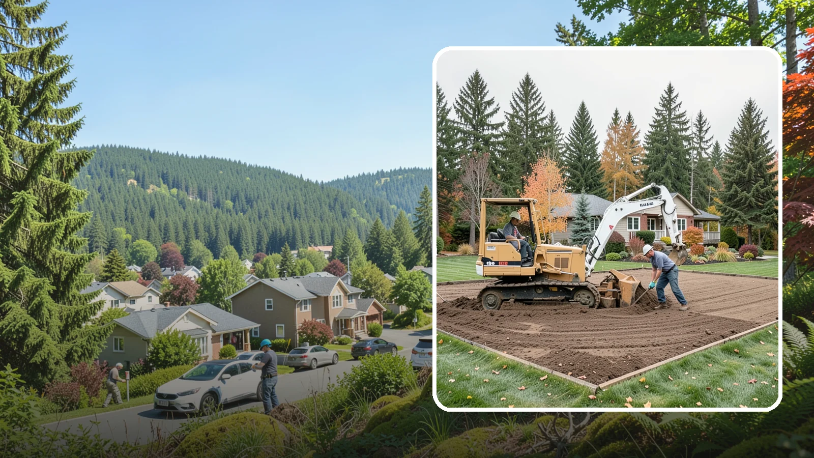 Land Leveling in Index, Snohomish County, WA - Land leveling that flattens uneven ground into smooth, usable, level surfaces for lawns, play, and building.