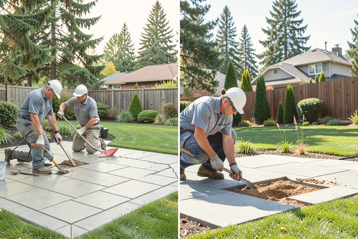 Land Leveling in Kirkland, King County, WA - Survey the area and target level