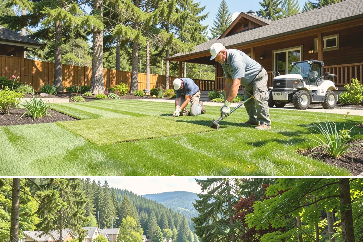 Land Leveling in Lake Forest Park, King County, WA - Best done in drier conditions.