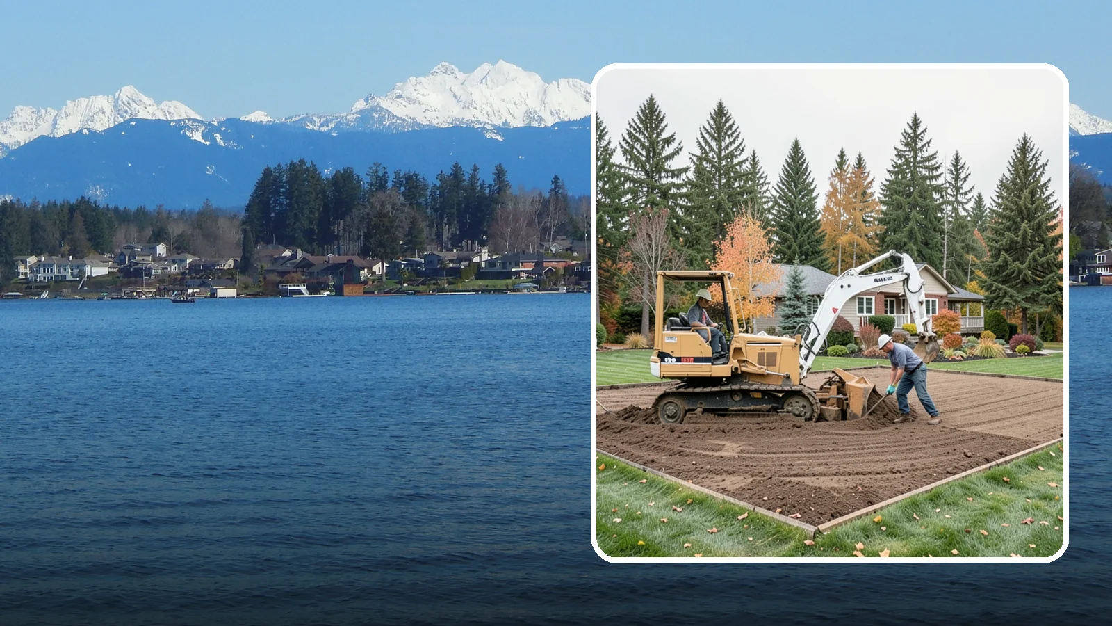 Land Leveling in Lake Stevens, Snohomish County, WA - Land leveling that flattens uneven ground into smooth, usable, level surfaces for lawns, play, and building.