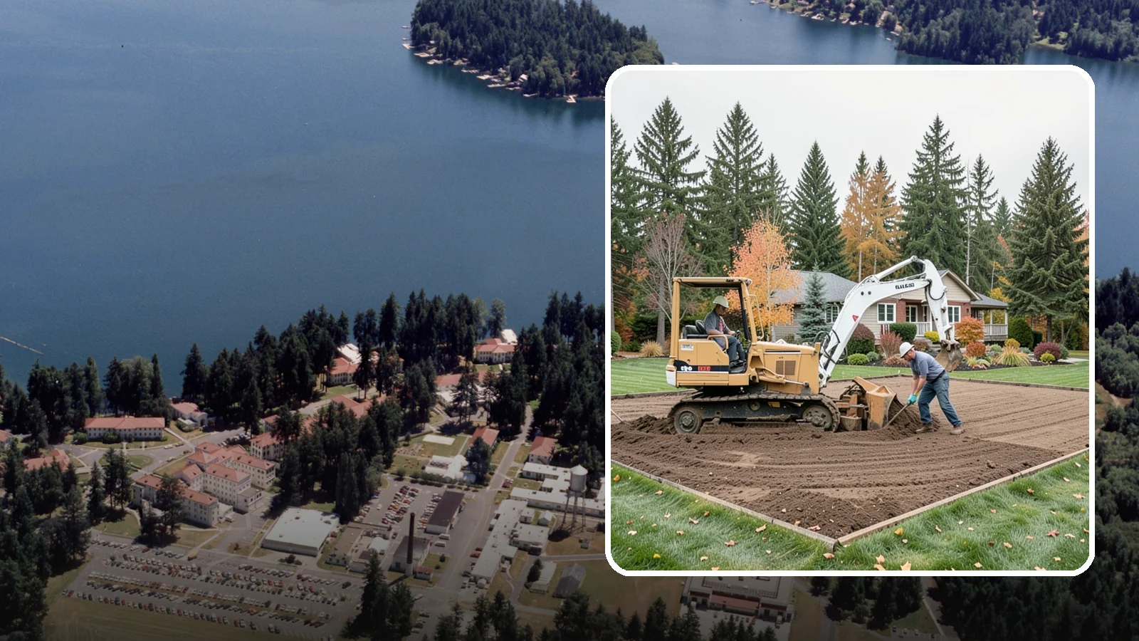 Land Leveling in Lakewood, Pierce County, WA - Land leveling that flattens uneven ground into smooth, usable, level surfaces for lawns, play, and building.