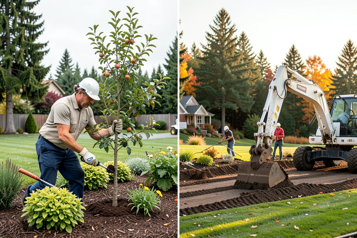 Land Leveling in Maple Valley, King County, WA - Survey the area and target level