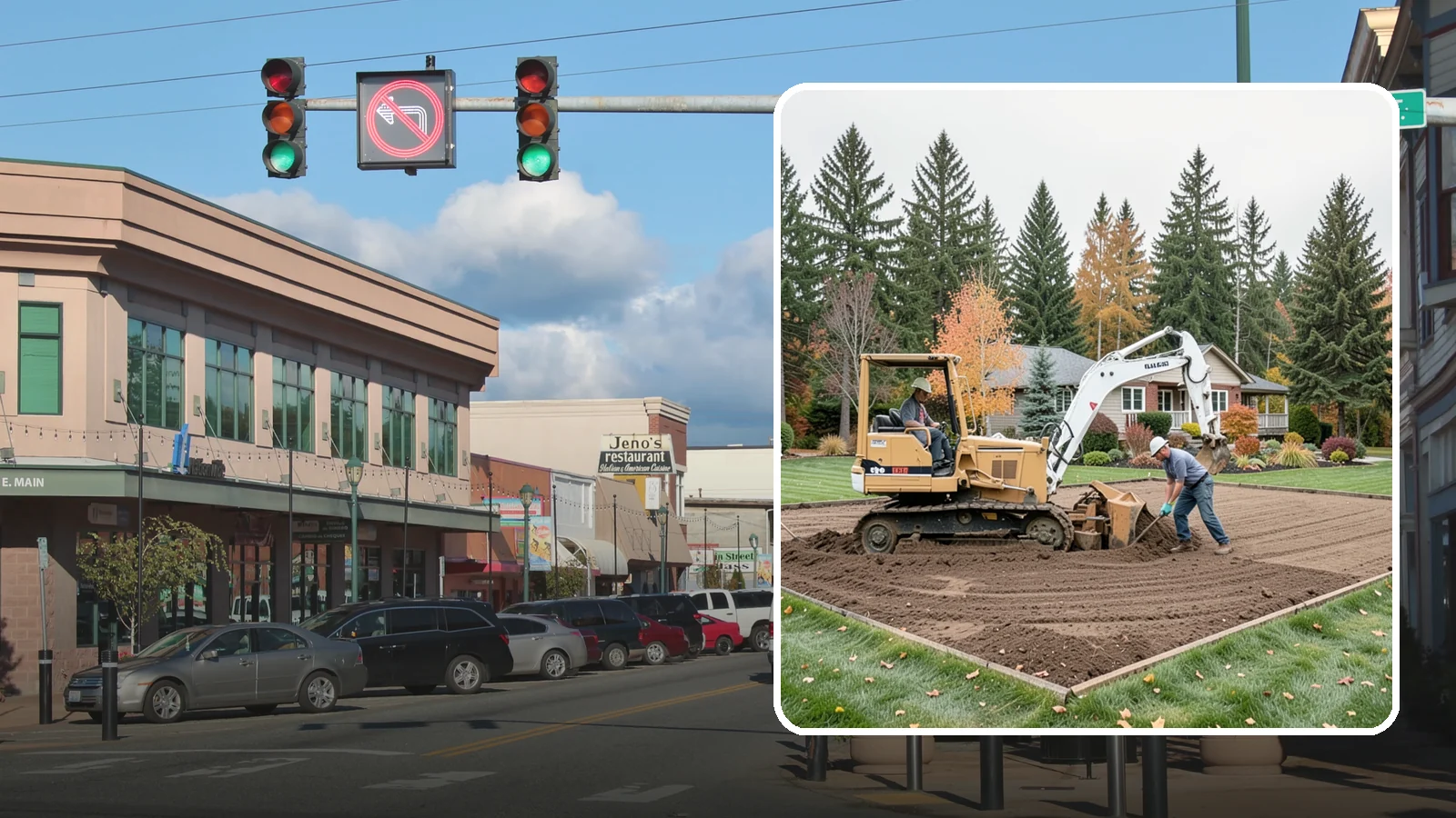 Land Leveling in Monroe, Snohomish County, WA - Land leveling that flattens uneven ground into smooth, usable, level surfaces for lawns, play, and building.