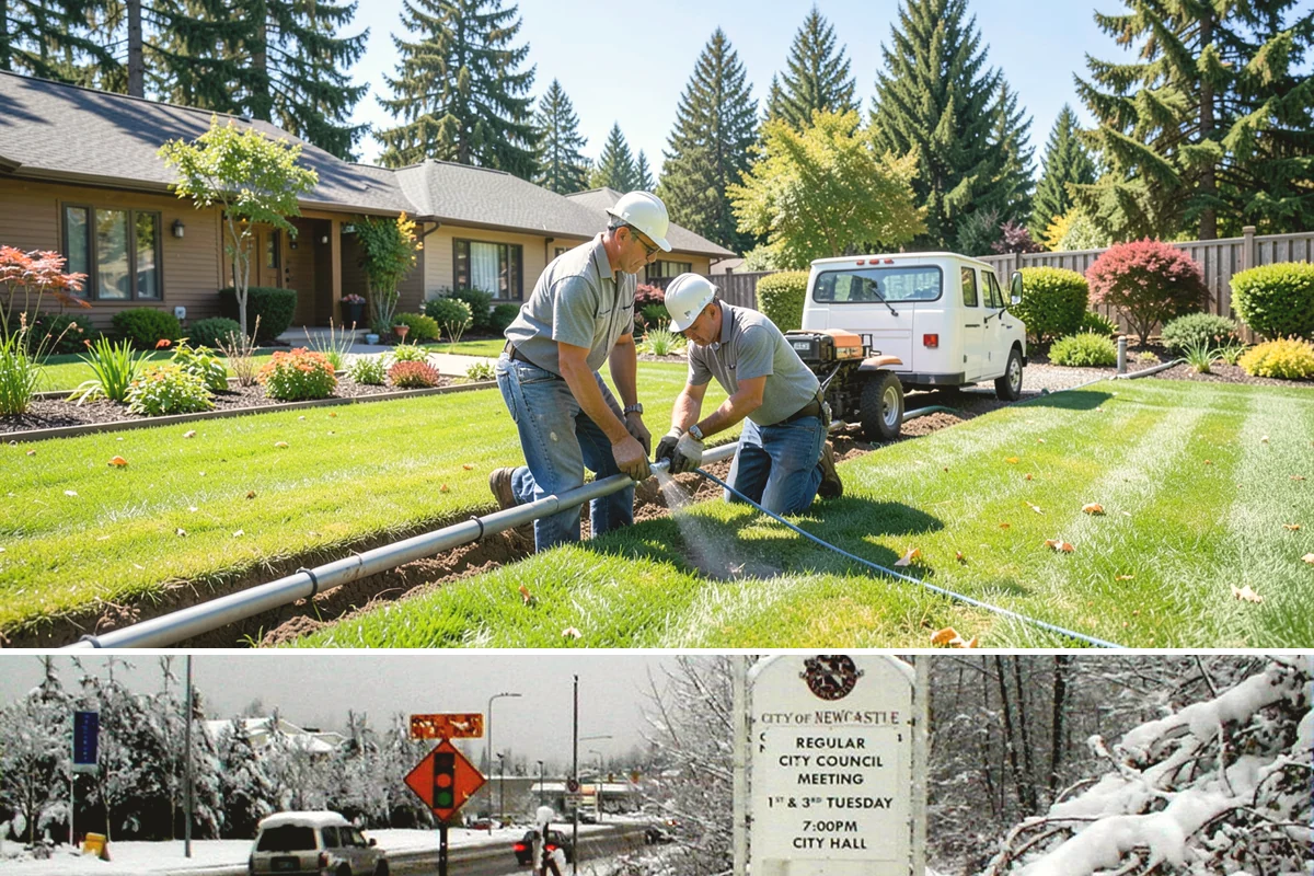 Land Leveling in Newcastle, King County, WA - Best done in drier conditions.
