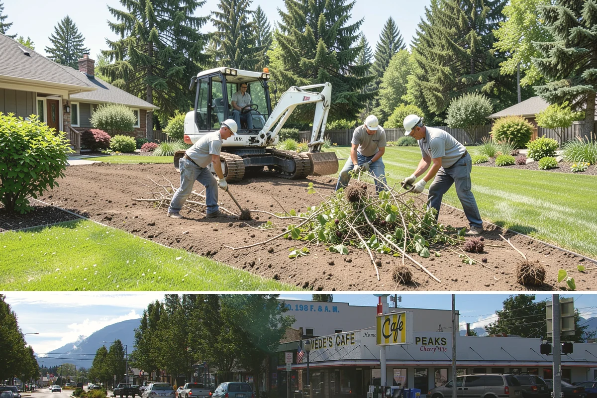 Land Leveling in North Bend, King County, WA - Best done in drier conditions.