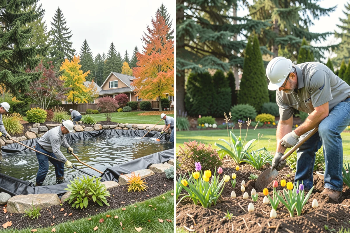 Land Leveling in Ruston, Pierce County, WA - Survey the area and target level