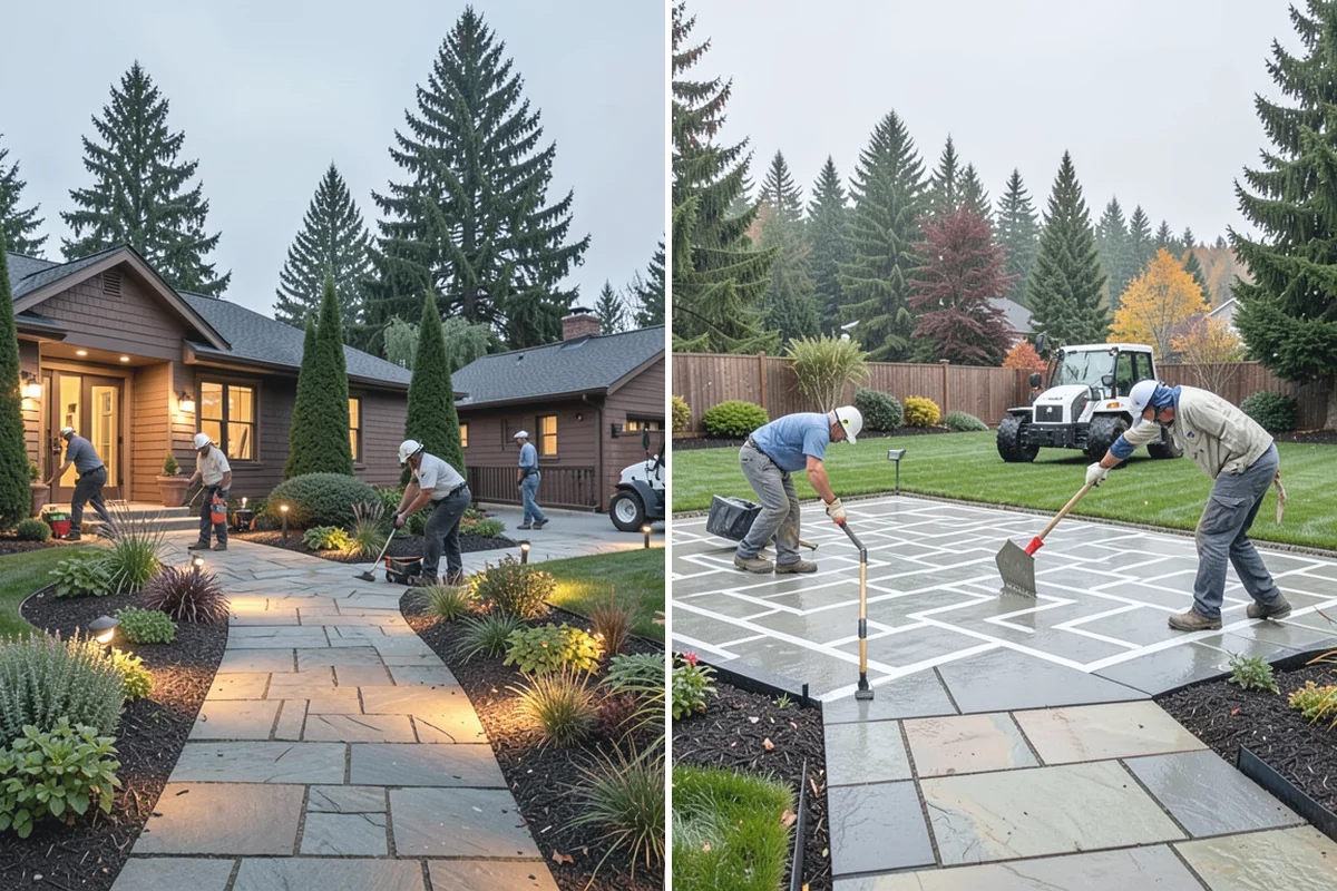 Land Leveling in South Prairie, Pierce County, WA - Survey the area and target level