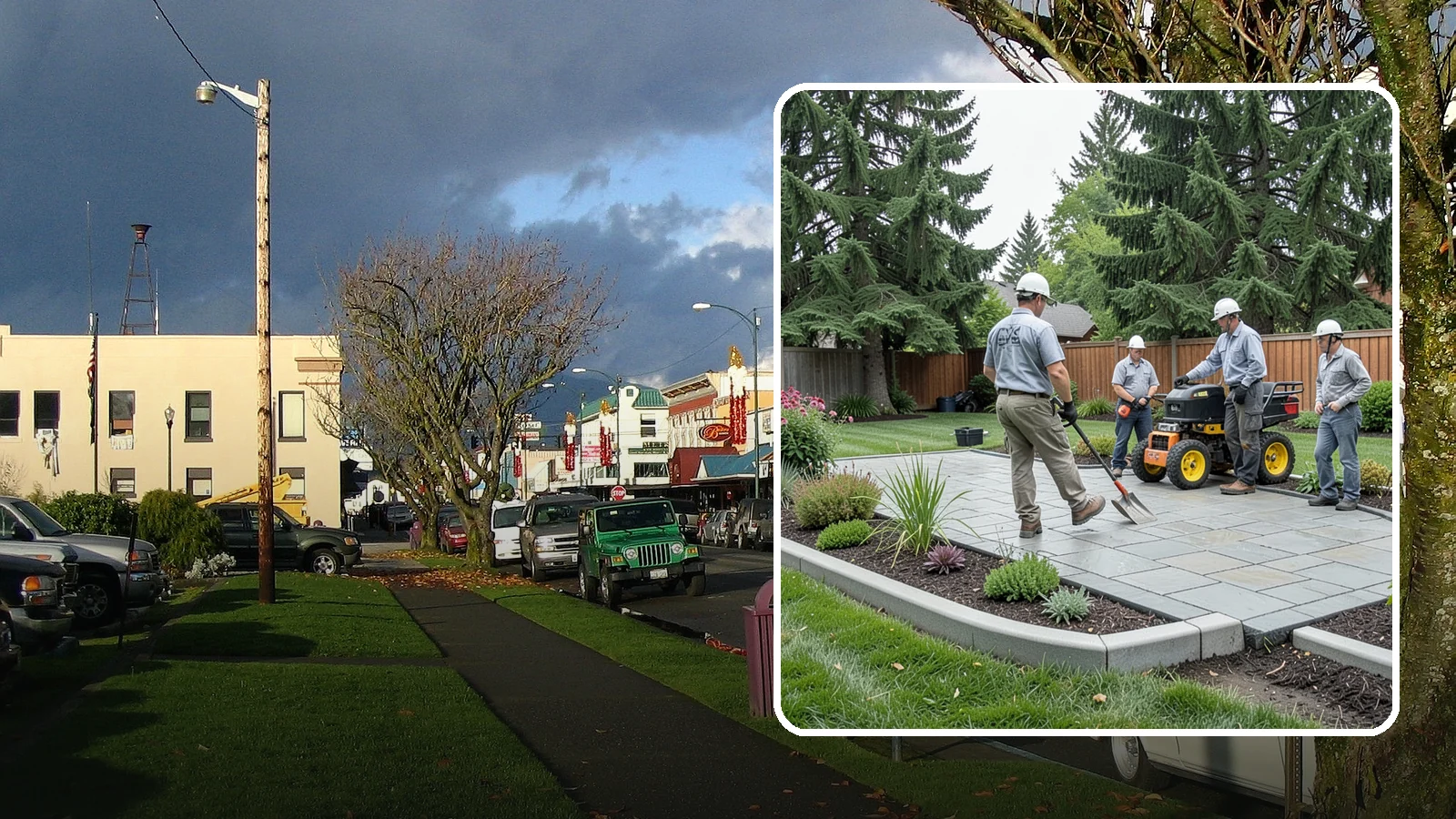 Landscape Curbing in Arlington, Snohomish County, WA - Continuous decorative concrete curbing that defines beds and borders with a clean, permanent edge.