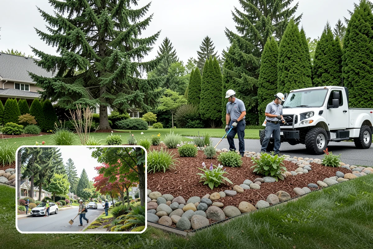 Landscape Curbing in Beaux Arts Village, King County, WA - Clean, continuous, permanent edge