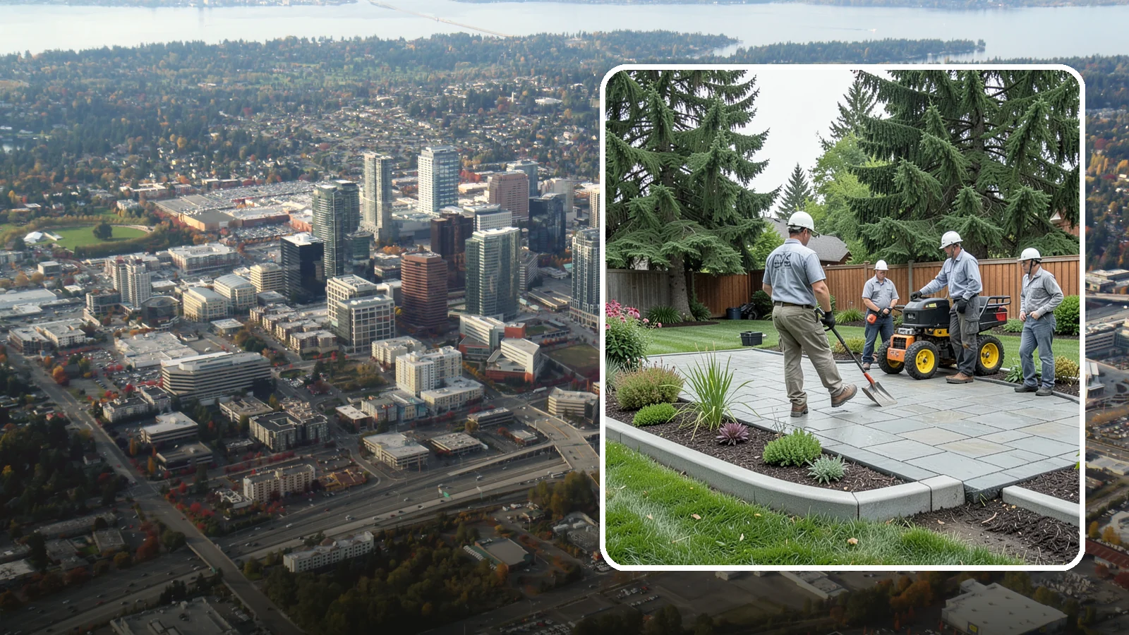 Landscape Curbing in Bellevue, King County, WA - Continuous decorative concrete curbing that defines beds and borders with a clean, permanent edge.