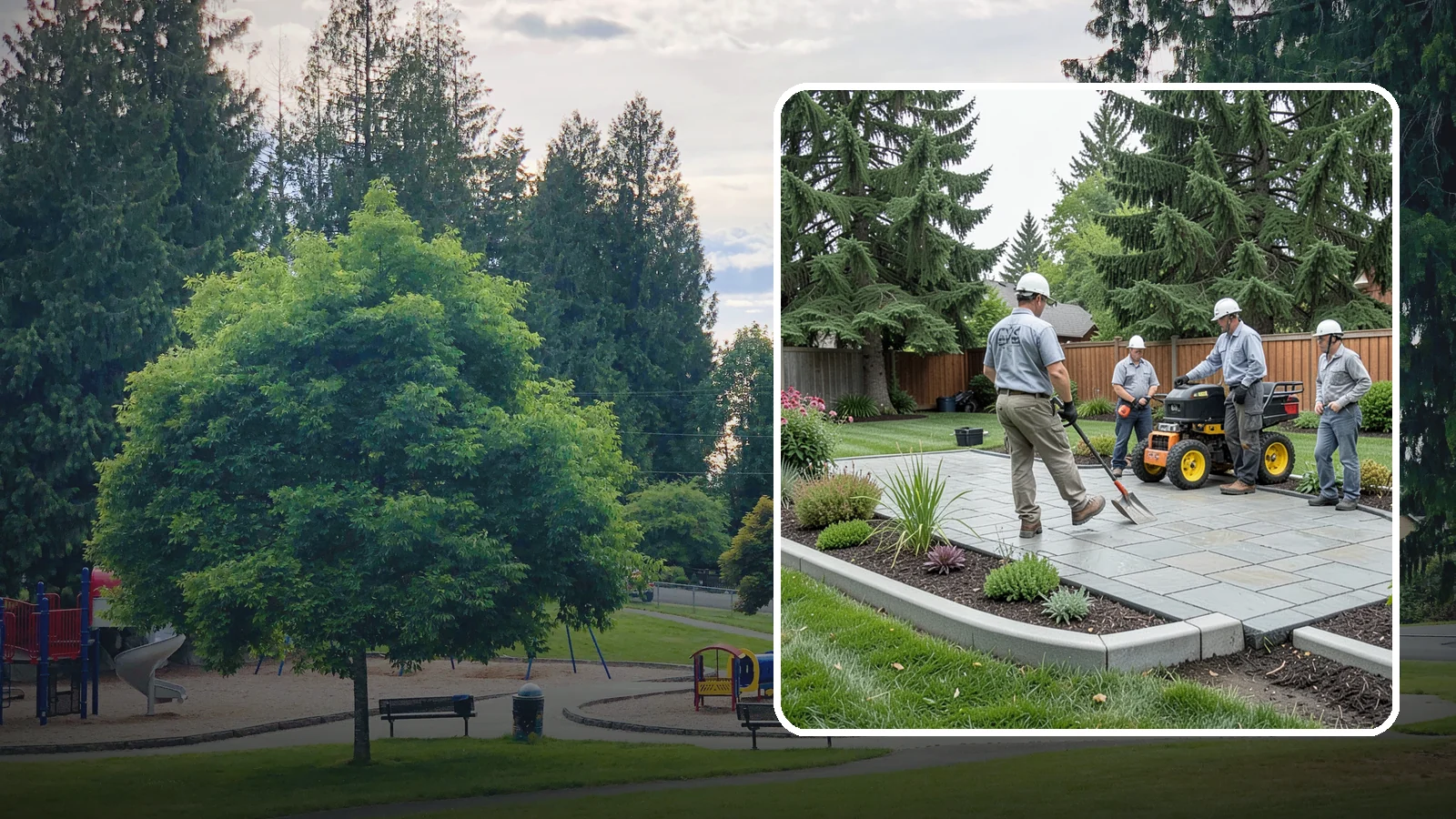 Landscape Curbing in Bonney Lake, Pierce County, WA - Continuous decorative concrete curbing that defines beds and borders with a clean, permanent edge.